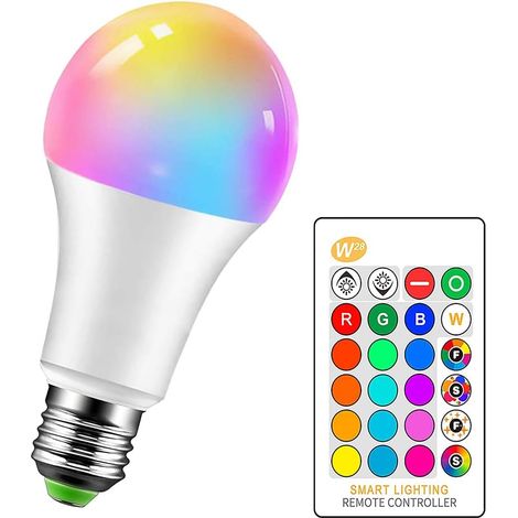 X E27 Rgbw 15w Led-lampe, 16 Farben, Ir-fernbedienung, Dynamische Modi, Für Zuhause, Partys Und Bars