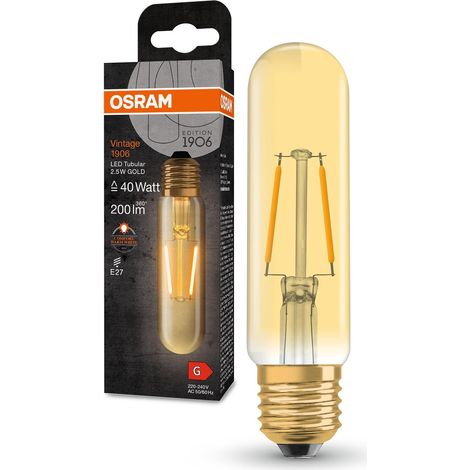 E27 Led-lampe, Gerade Form, Gold, 200 Lm, 2000 K, Für Den Innenbereich