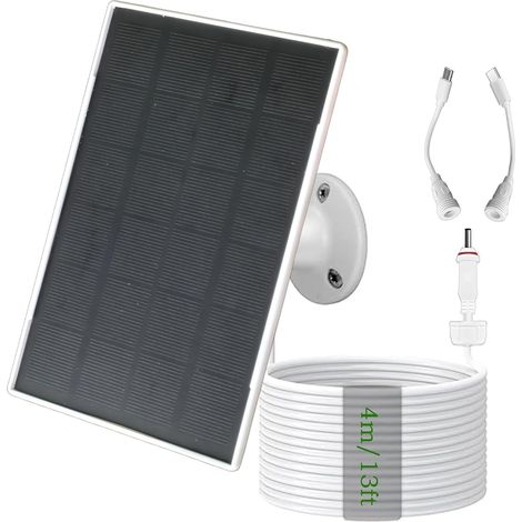 X 3-w-solarpanel, 6000-mah-akku, Usb-c- Und Dc-anschlüsse, Kompatibel Mit Sicherheitskameras, Für Den Außenbereich Geeignet