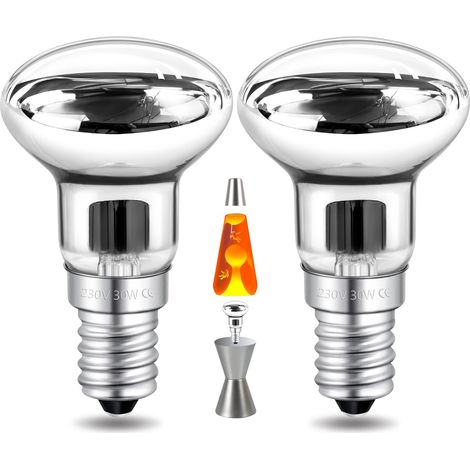 2er-pack R39 E14 Dimmbare 30w Warmweiße Glühbirnen Für Lavaleuchten Und Dekoration
