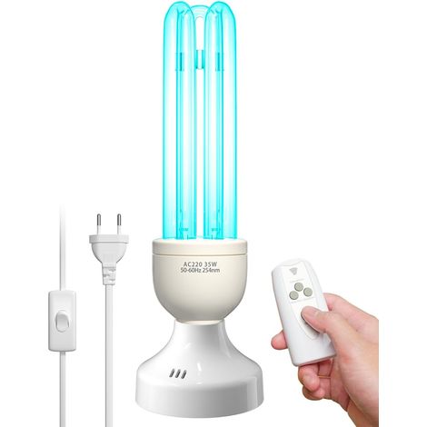X 35w Keimtötende Uv-lampe Mit Ozon, Fernbedienung, Timer, 254nm Quarzröhre Für Schlafzimmer/küche