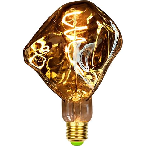 G125 E27 4w 2000k Dimmbare Led-lampe In Rauchsteinoptik Für Zuhause Oder Restaurant