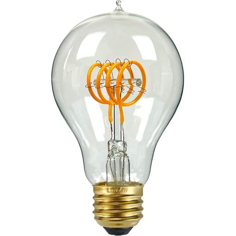 Edison A60 Glühfaden-led-lichterkette Mit Vier Schleifen Aus Klarglas, Dimmbar, Für Zuhause Oder Restaurant