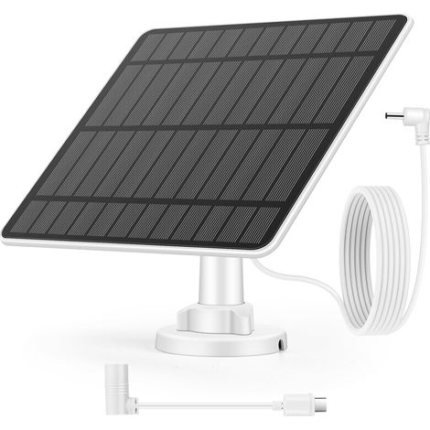 X 5-w-solarpanel, Usb-c-anschluss, 4-m-kabel, 360°-drehhalterung, Ip65 Wasserdicht, Für Außenüberwachungskameras