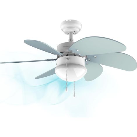 Deckenventilator, 50 W, 92 Cm Durchmesser, 6 Wendbare Flügel, 3 Geschwindigkeitsstufen, Sommer-/winterfunktion, Mit Licht, Zugkettenschalter