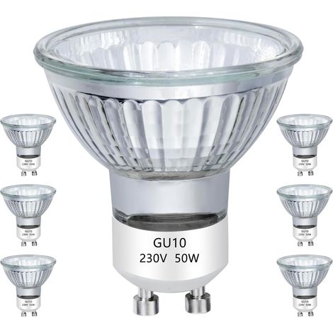 Dimmbare Gu10-halogenlampen, 50 W, Warmweiß (2800 K), 38° Abstrahlwinkel, Für Die Innenbeleuchtung