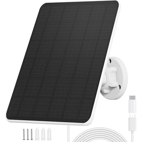 X 6-w-solarpanel, 5 V Dc, Monokristallines Silizium, Ip65, 3 M Kabel, Für Kamera Und Türklingel
