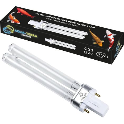 X 7w G23 2-pin Teichfilterlampe Für Uv-klärer Und Filtersysteme