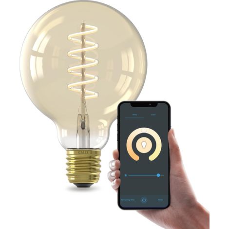 Goldfaden-glühbirne G95 E27, Wlan-fähig, Dimmbar, Warmweiß (1800–2700 K), Für Den Innenbereich
