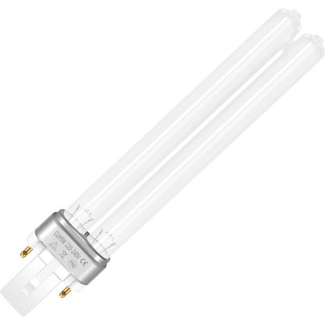 Uvc-desinfektionslampe G23 9w, 2 Pins, Röhrenfilter, Fischteich