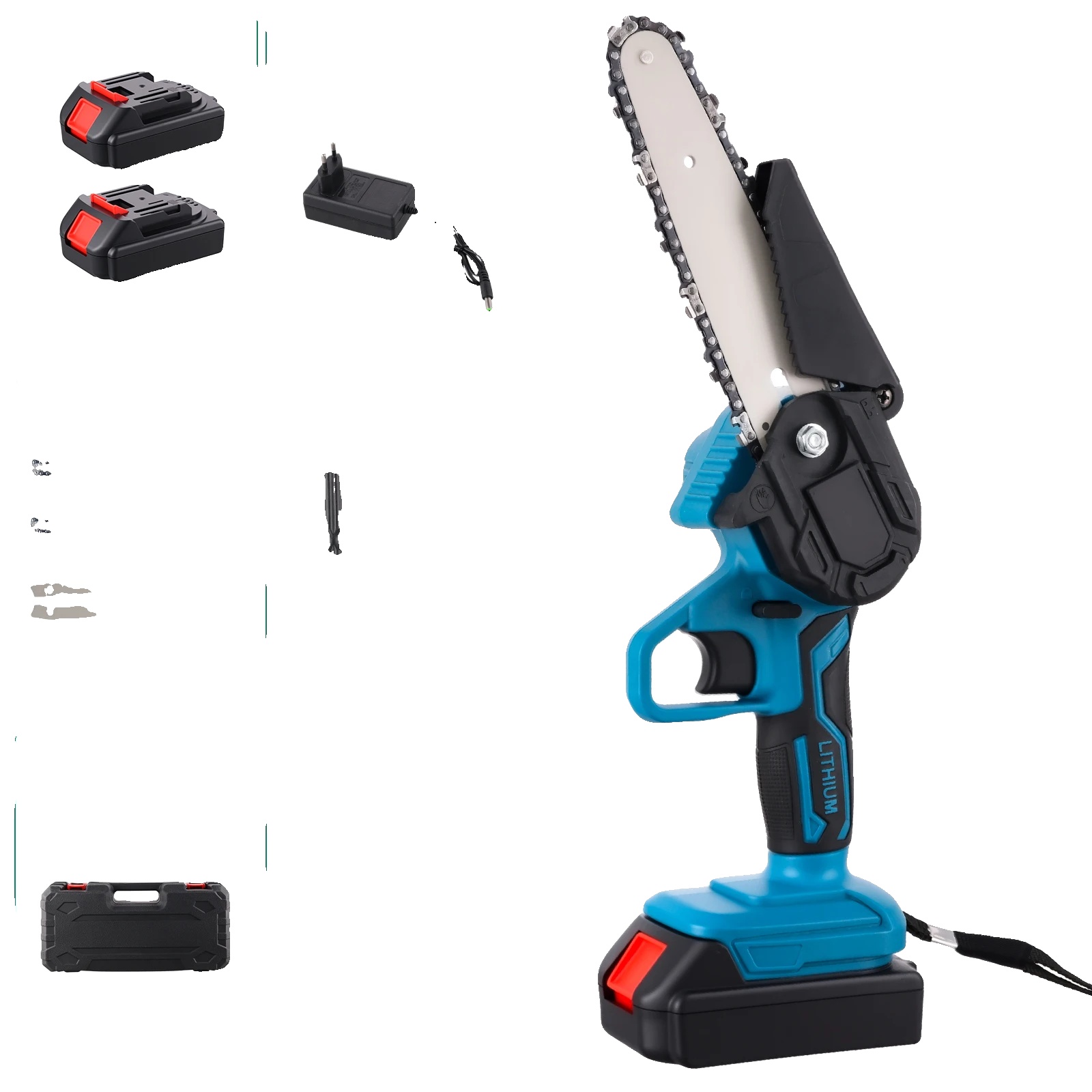 Elektrische Säge, 18v, Wiederaufladbar, Tragbar Und Sicher, 2 Batterien
