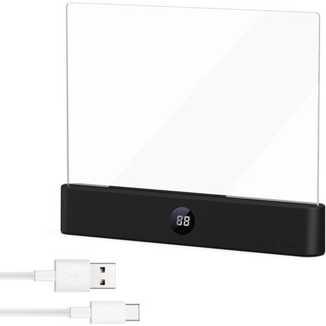 Leselampe, Smarte Led-leselampe Mit Flachem Bildschirm, Multifunktionale Buchlampe, Usb-ladefunktion Mit Timer, Leselampe Fürs Bett, Nachtlicht, Zum Lesen Und Beleuchten (c)