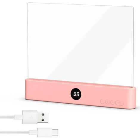 Leselampe, Intelligente Led-leselampe Mit Flachem Bildschirm, Multifunktionale Buchlampe, Usb-ladefunktion Mit Timer, Leselampe Fürs Bett, Nachtlicht, Zum Lesen Und Beleuchten (b)