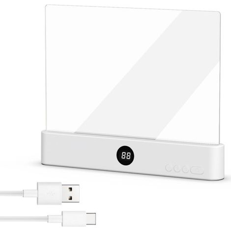 Leselampe, Smarte Led-leselampe Mit Flachem Bildschirm, Multifunktionale Buchleuchte, Usb-ladefunktion Mit Timer, Leselampe Fürs Bett, Nachtlicht, Zum Lesen Und Beleuchten (a)