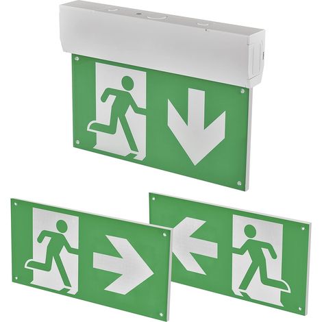 Notleuchte, Kaltweißes Led-licht, 900-mah-akku, Wand- Und Deckenmontage, Für Den Innenbereich