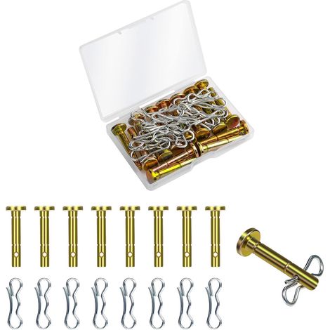 20-teiliges Scherbolzen- Und Splintenset Für Schneefräsen, 20 Stück 738-04124 Und 20 Stück 714-04040 Ersatzscherbolzen Für Mtd-, Cub Cadet- Und Troy-bilt-schneefräsen