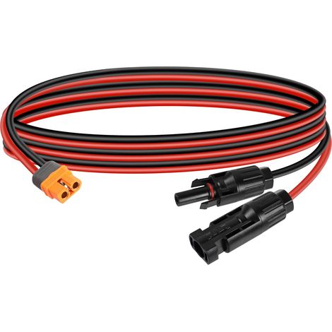 Xt60i Solarkabel, 12 Awg, 1,5 M, Ip68 Wasserdichter Stecker, Für Tragbare Station