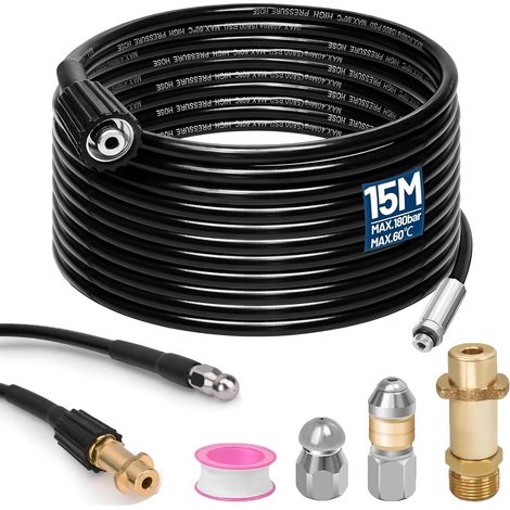 X 15 M Schlauch, 180 Bar, Drehbare Düse, M22-adapter Für Kärcher K2-k7