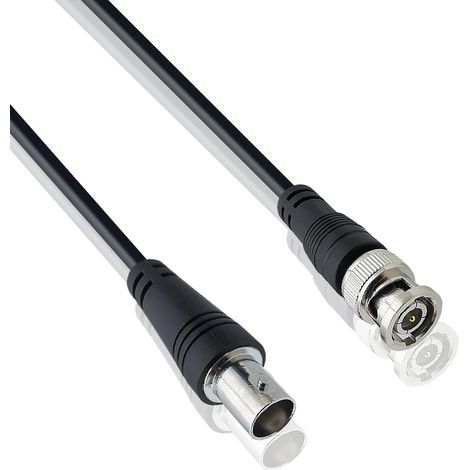 Bnc 2m Verlängerungskabel Stecker Buchse Kupfer Aluminium Abschirmung Video Audio Überwachung