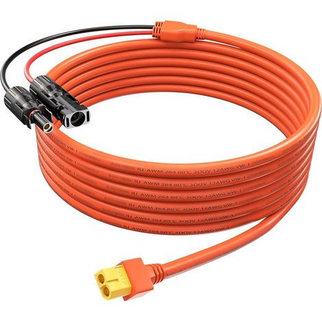 X 3 M Solar-verlängerungskabel, Xt60-stecker, 12 Awg Kupferdraht, Solarmodul, Wohnmobil