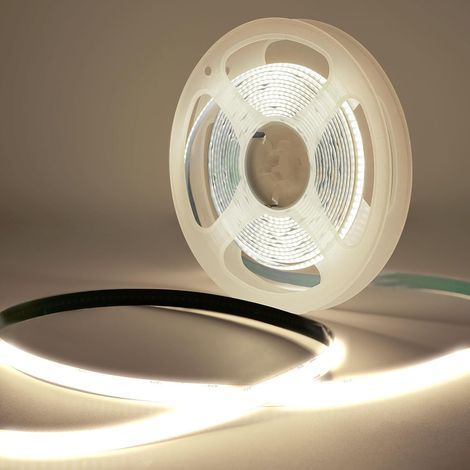 X 3 M Dimmbarer Cob-led-streifen (4000 K), 8 Mm Breit, 320 Leds/m, Inklusive Fernbedienung Und Netzteil Für Die Inneneinrichtung