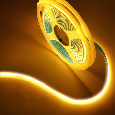 X 5 M Cob-led-streifen, Dimmbar 2700 K, Funkfernbedienung, 8 Mm Breite, Für Die Innendekoration