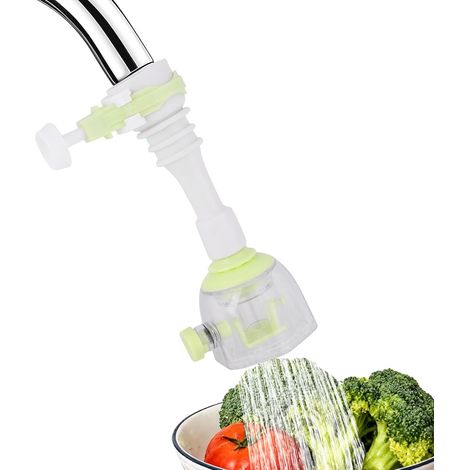 Wasserhahnverlängerung, 360° Flexibel, Spritzgeschützt, Wassersparend, Für Die Küche