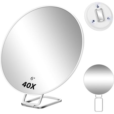 Vergrößerungsspiegel, Optisches Glas, 360°-drehung, Stabiler Standfuß, Ideal Für Make-up Und Reisen