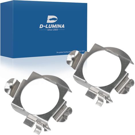 Set Mit 2 H7 Aluminium-adapterhaltern, Kompatibel Mit Mercedes Benz Vw Cc Led-installation