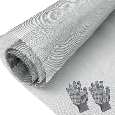 Rolle Edelstahlgewebe 304, Feinmaschenweite 40 Mesh, Mückenschutz, Für Fenster Und Gärten