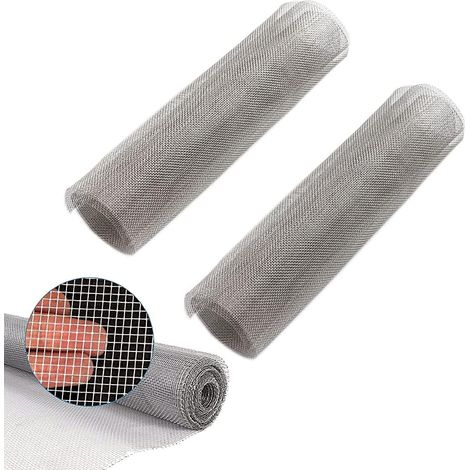 Set Mit 2 Edelstahl-304-metallgewebefiltern, Hitzebeständig, Garten- Und Küchenfilter, 120 X 30 Cm