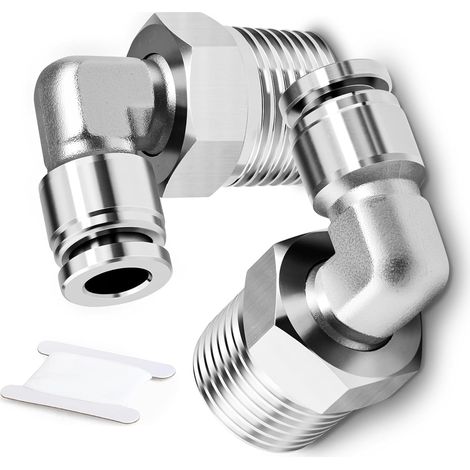 Steckverschraubungen, Edelstahl 304, 4 Mm Außengewinde-winkel, Für Industrielle Pneumatikleitungen