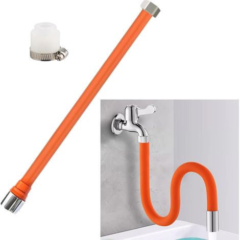 Wasserhahnverlängerung 30 Cm, 360° Drehbar, Edelstahl, Silikon, Küche, Badezimmer