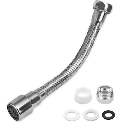 X 30 Cm Wasserhahnverlängerung, 360° Drehbar, Edelstahl, 22 Mm Anschluss, Küche/badezimmer