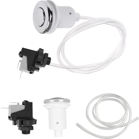 Pneumatischer Edelstahlschalter, 1 M Schlauch, Für Whirlpool-badewanne