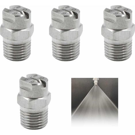 4-teiliges Düsenset, Edelstahl, 1/4"-gewinde, 65°-öffnung, 1,3 Mm Durchmesser, Für Hochdruckreiniger