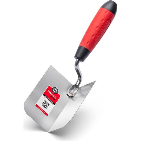 Edelstahl-inneneckkelle 60x100mm Mit Ergonomischem Griff, Placo Renovierung