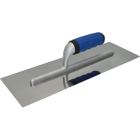 Edelstahl-feinputzkelle Mit Weichem Griff, 38 X 13 Cm, Für Zement, Gips Und Mauerwerk