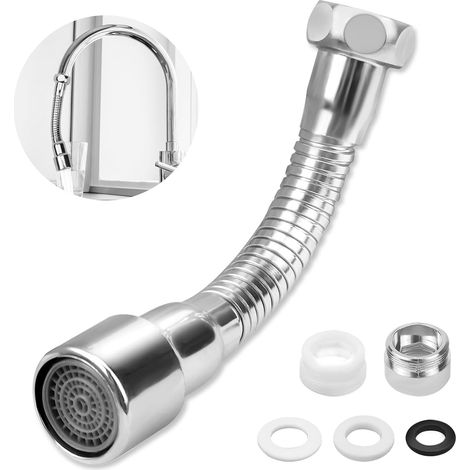 Wasserhahnverlängerung, Edelstahl, 360°-drehung, 22-mm-anschluss, Küche/badezimmer