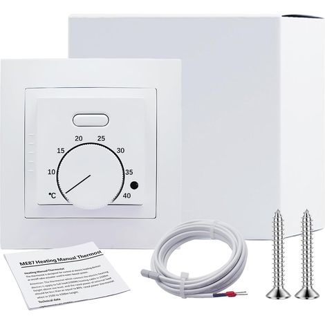 Mechanischer Thermostat, 3 M Außensonde, Regelbereich 5–40 °c, Abs-kunststoff, Für Hausheizung