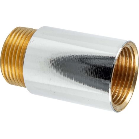 X 50 Mm Wasserhahnverlängerung, Verchromtes Messing, G 1/2"-gewinde, Für Sanitärinstallationen