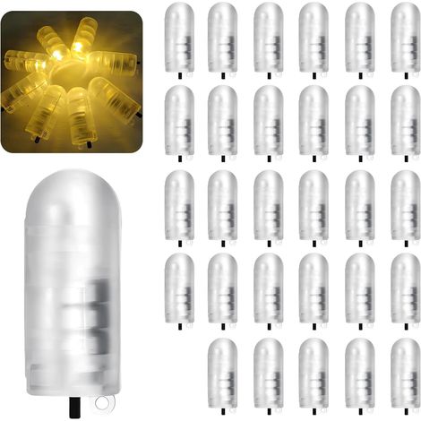 30er-pack Led-lampen Mit Hakenschalter, Warmweiß, Kunststoff, Für Partys, Hochzeiten Und Weihnachten