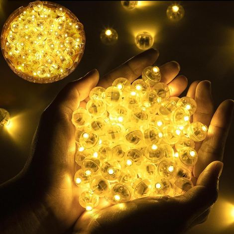 100er-pack Mini-led-lichter, Warmweiß, Wasserdicht, Für Ballons, Hochzeiten, Weihnachten