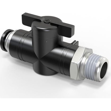 Kugelhahn, Kunststoff Und Kupfer, 3/8 Npt-gewinde, Luftstromregelung, Pneumatisches System