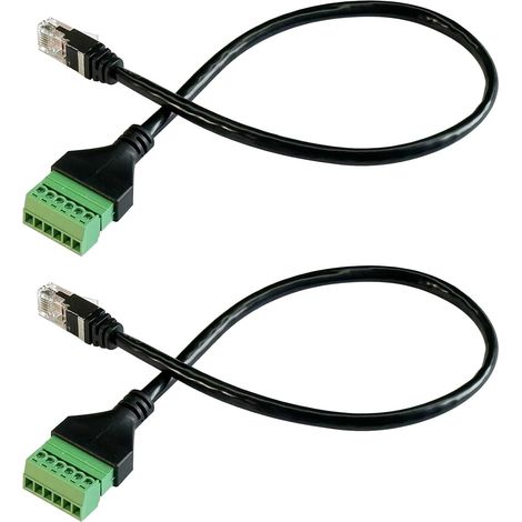 Rj12-adapter, 30 Cm Verlängerungskabel, 6p6c-stecker, 6-polige Schraubklemmenleiste, Für Cat3-telefone
