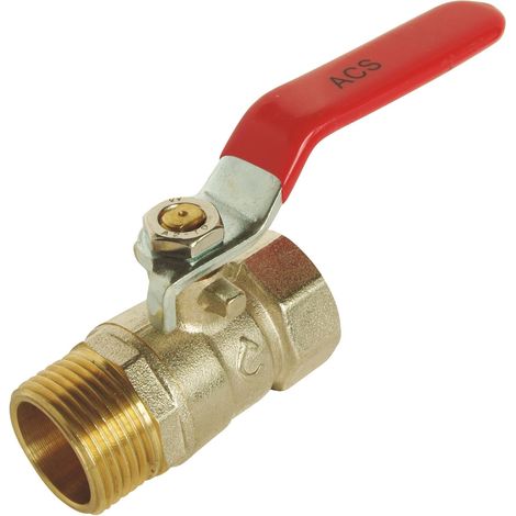 Kugelhahn, 3/8" (außen-/innengewinde), Messinggehäuse, Doppelte O-ringe, Sanitär- Und Heizungsinstallation