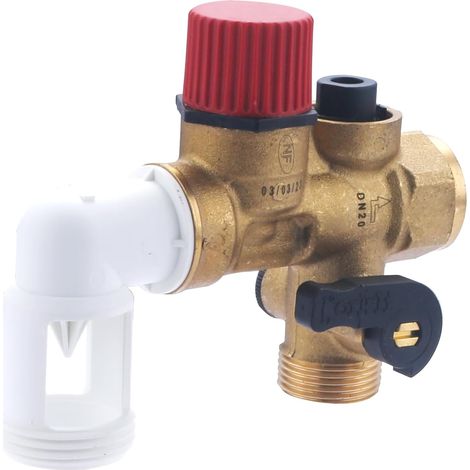 Messing-winkelstück Sicherheitsgruppe Nf Standard 20x27 Für Cumulus-warmwasserbereiter