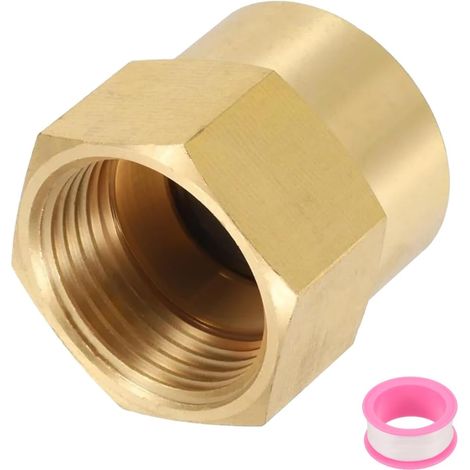 Messing-rohrverschraubung 3/4" G Innengewinde X Npt, Wasserdichter Sechskantadapter Für Sanitärinstallationen, Dusche Und Wasserhahn
