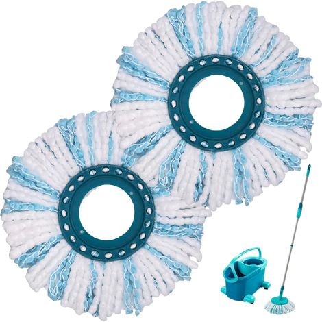 Mikrofaser-wischmopp-pads, Kompatibel Mit Leifheit Clean Twist, Waschbar Bei 30°c, Für Innenböden