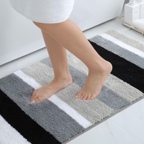 Rutschfeste Badematte Aus Weicher, Saugfähiger Und Waschbarer Mikrofaser Für Bad Und Küche